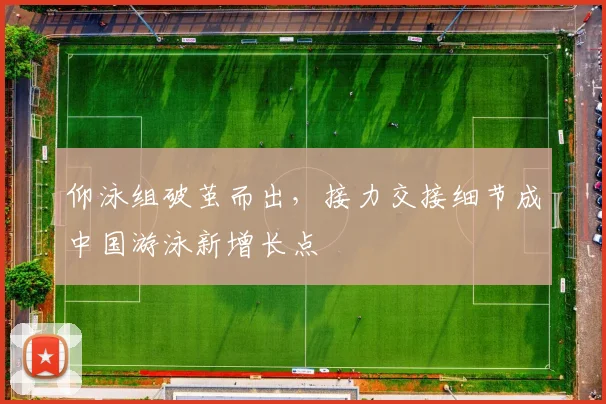 仰泳组破茧而出,接力交接细节成中国游泳新增长点